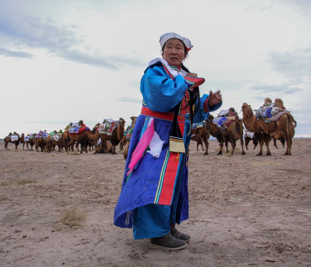 Dorvod woman and mongolian nomads