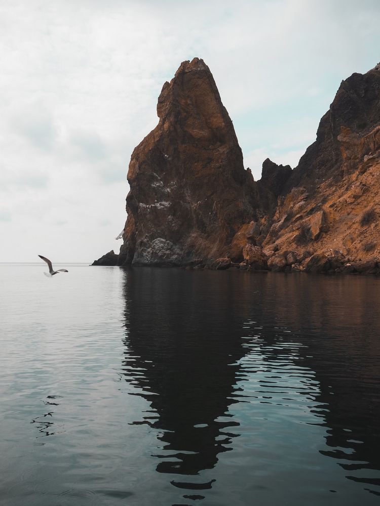 Божественный вид на мыс Фиолент с моря