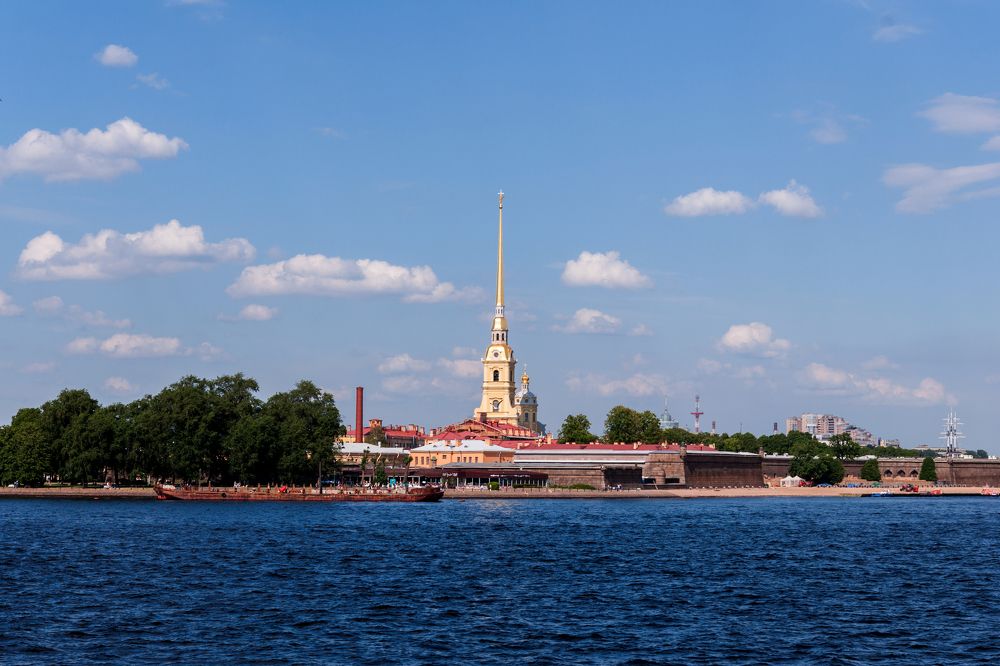 Saint Petersburg. A view on the Saints Peter and Paul Cathedral.