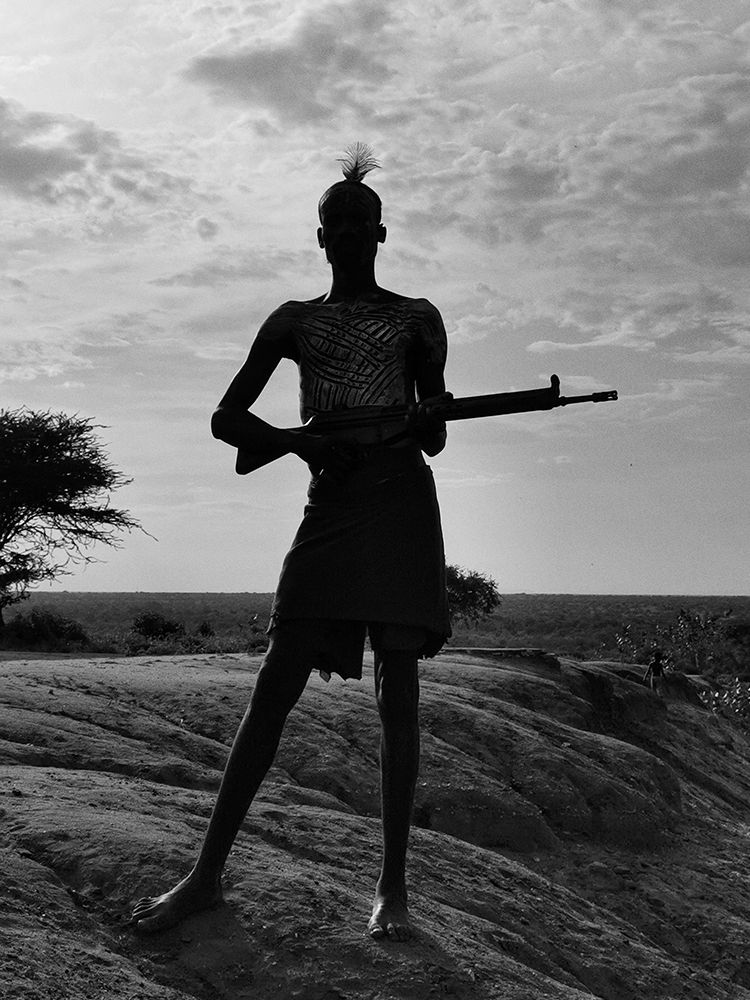 Soldiers from the Caro tribe