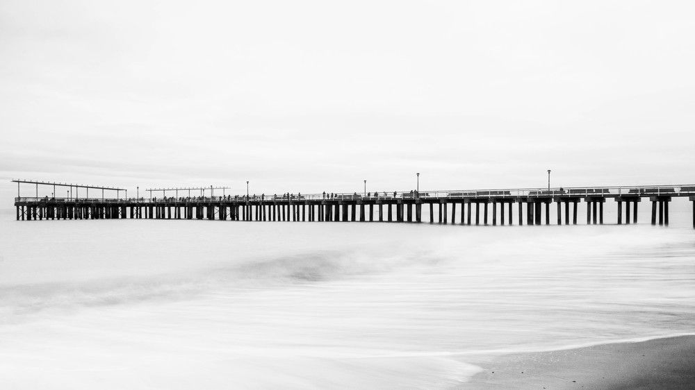 A winter day at the ocean side