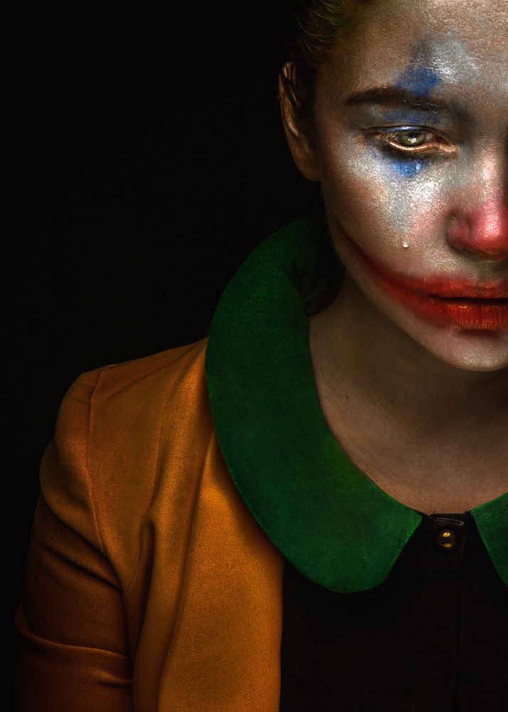 Self-portrait in a yellow jacket