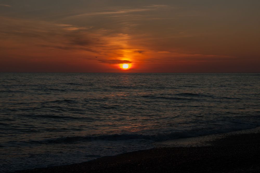 Sunset on the Black Sea.