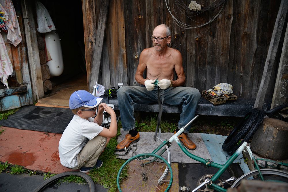 Ремонт велосипеда.