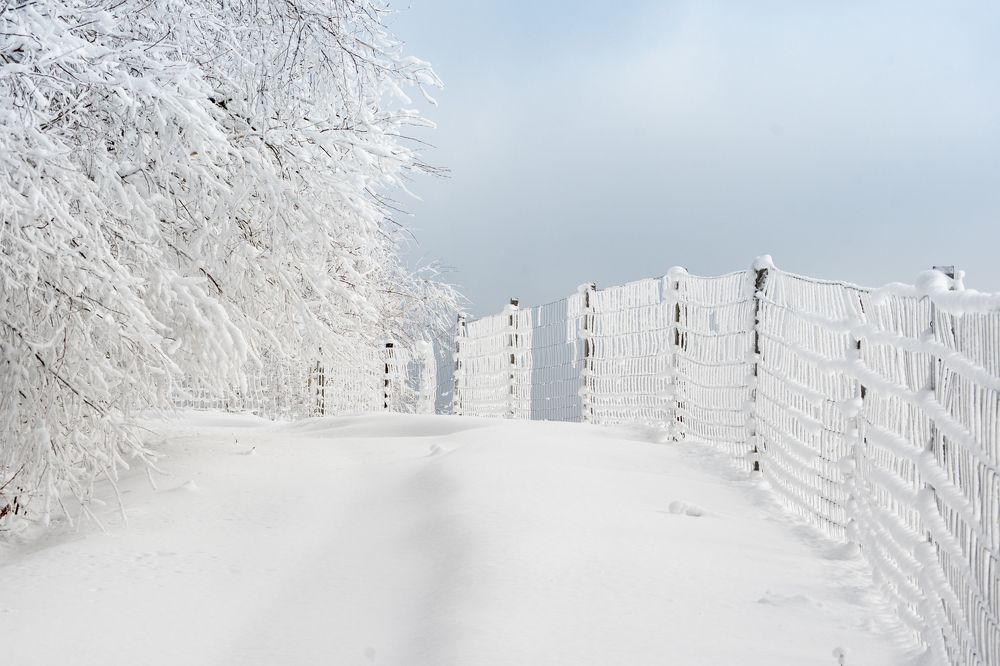 Freezing winter in Romania
