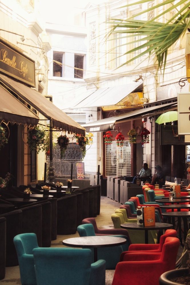 Colors of coffee shop