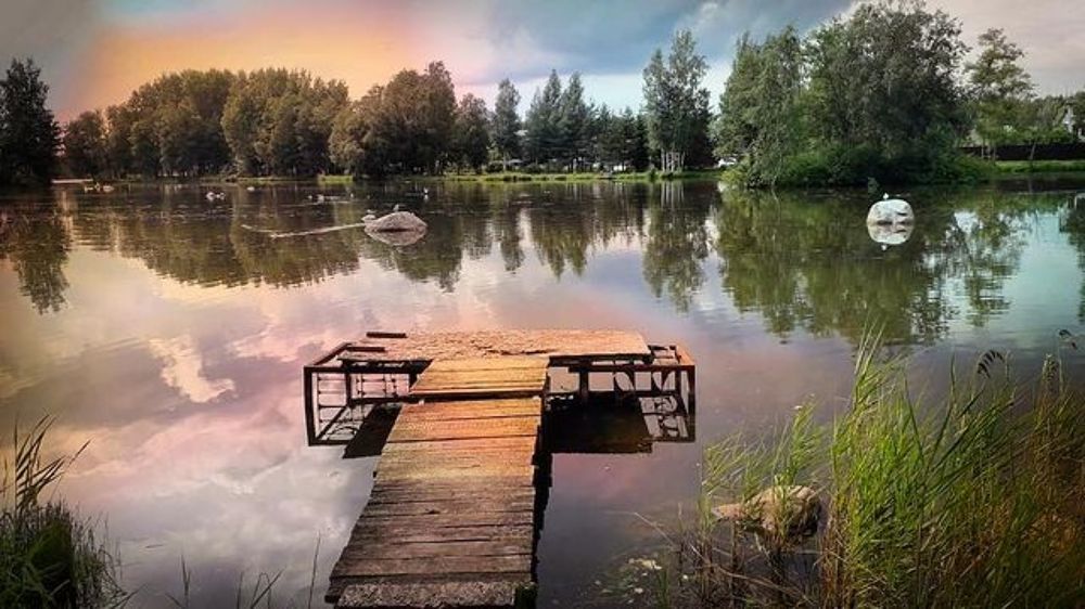 Закат цвета пудры/ Powder color sunset