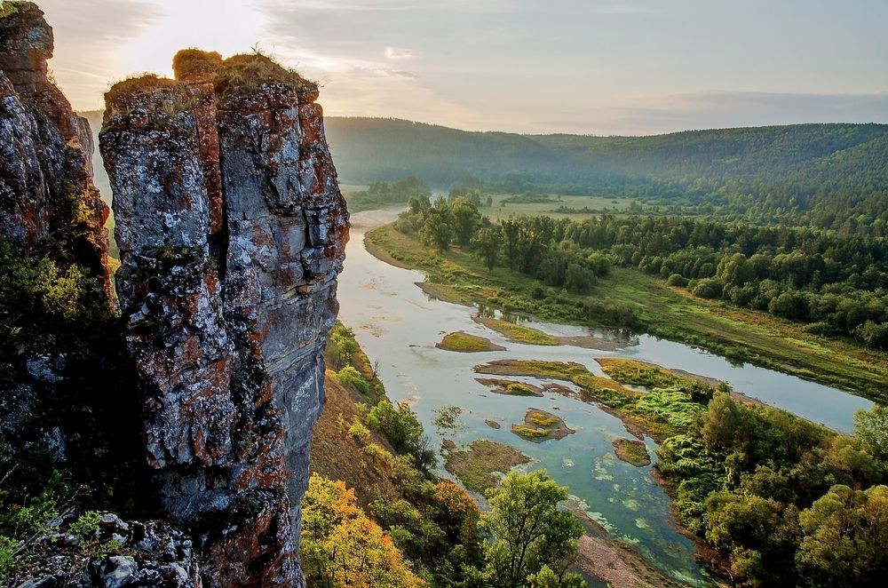 утро на реке Юрюзань