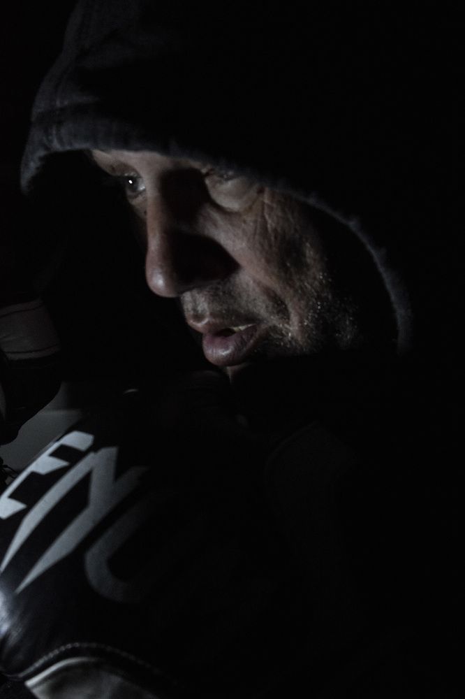 Man in boxing gloves