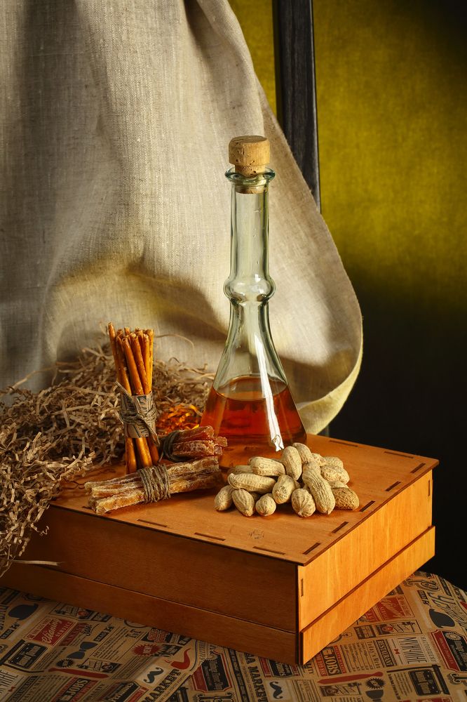 Старая Италия . Натюрморт с оливковым маслом. Still life with olive oil