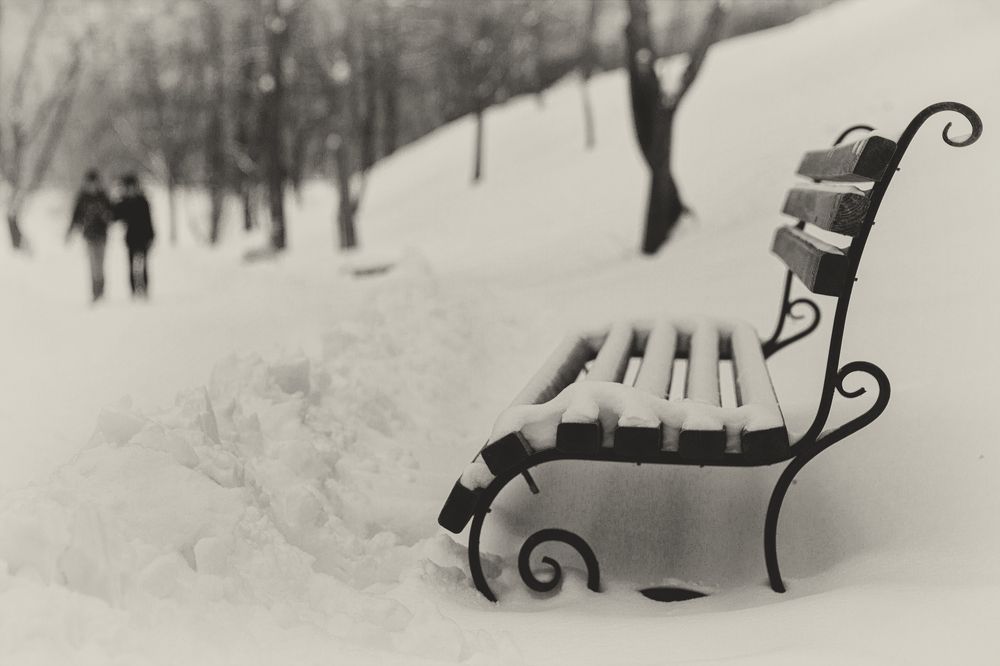 Winter bench