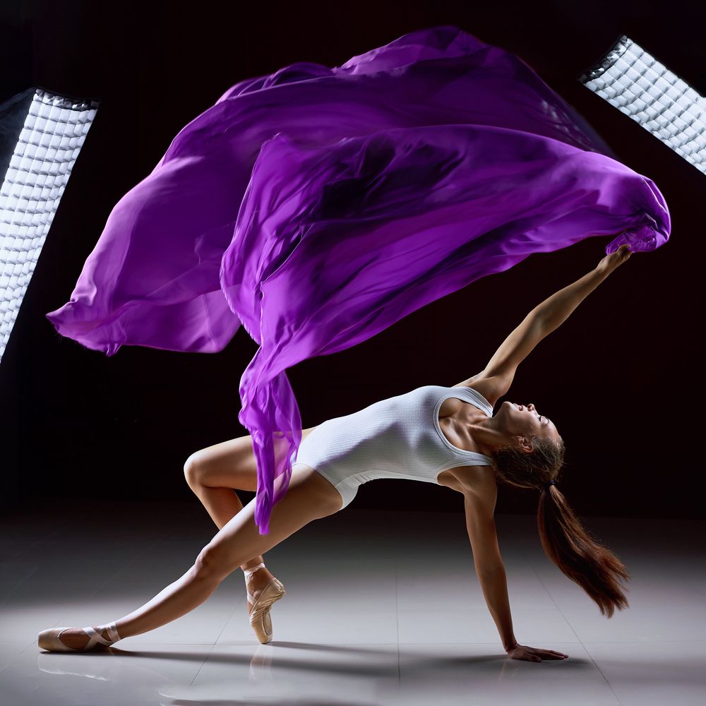 Танец с тканью