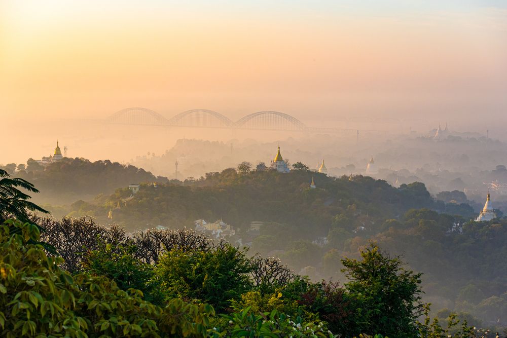 View from Sagaing hill.