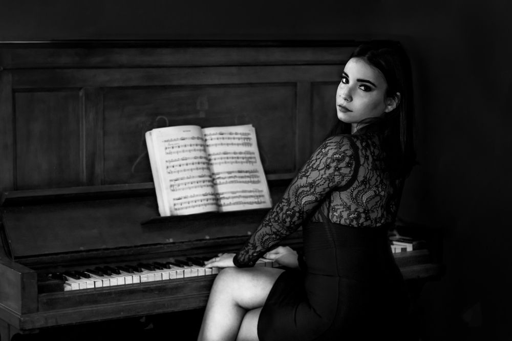 Girl and Piano