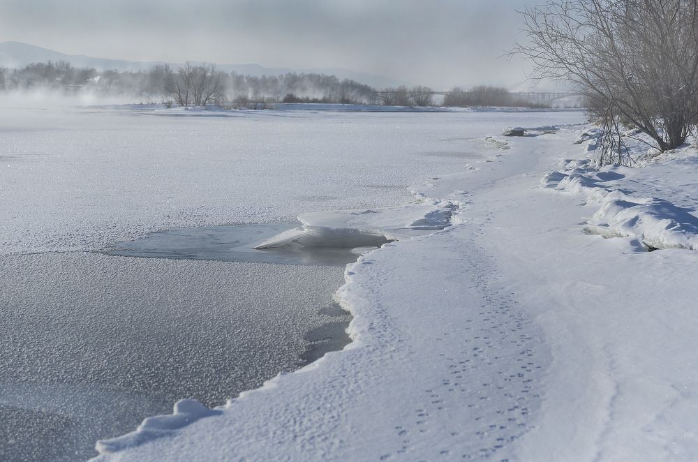 Зима в городе.