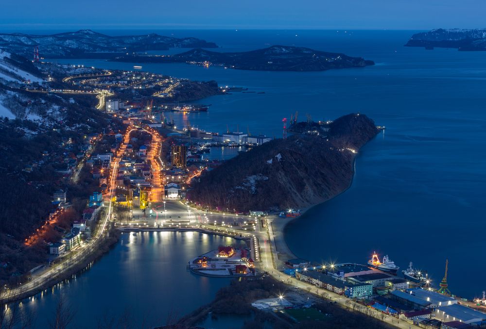 Ночной Петропавловск-Камчатский