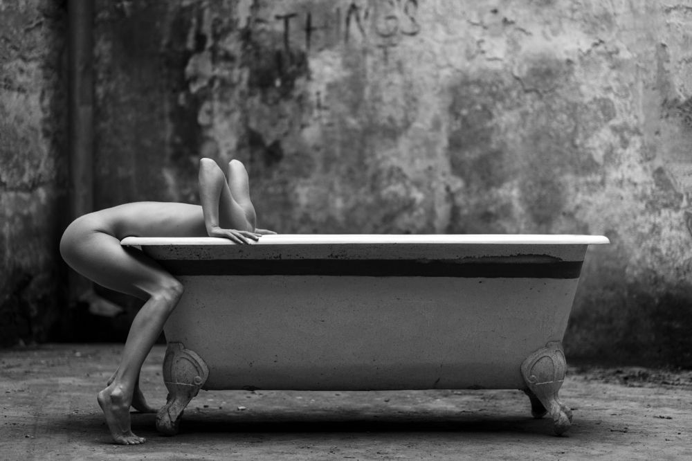 Girl and Old Bath