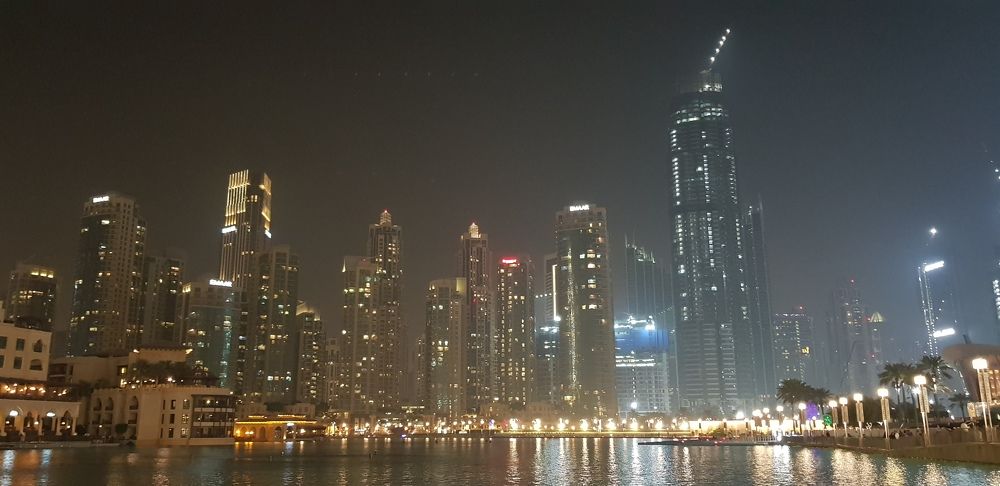 Ночной Дубай