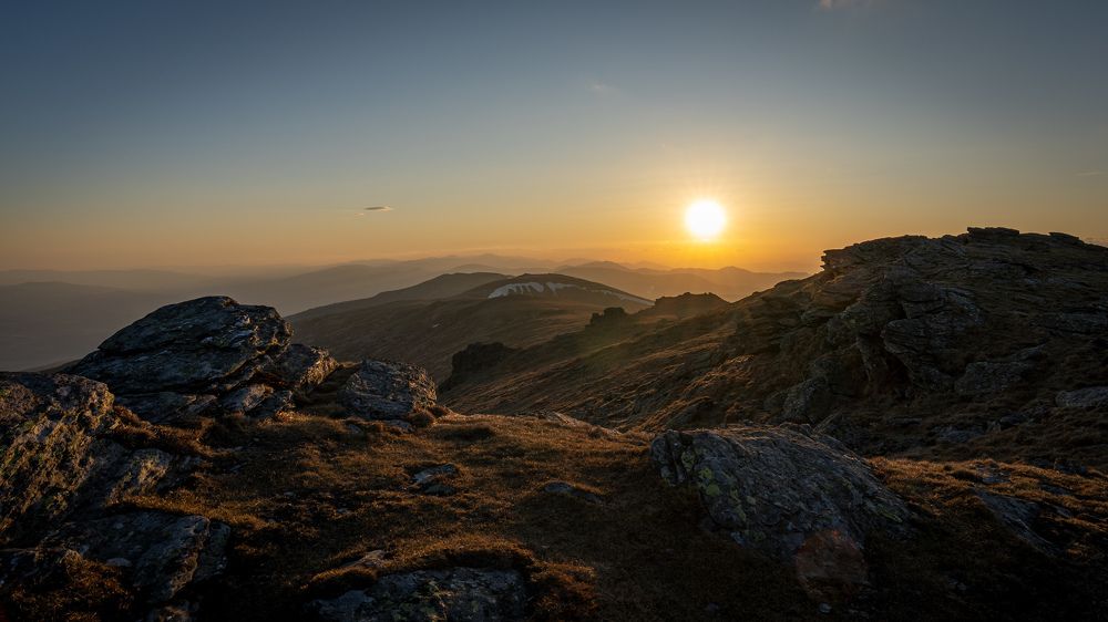 Sunset at Kráľova hoľa Mt.