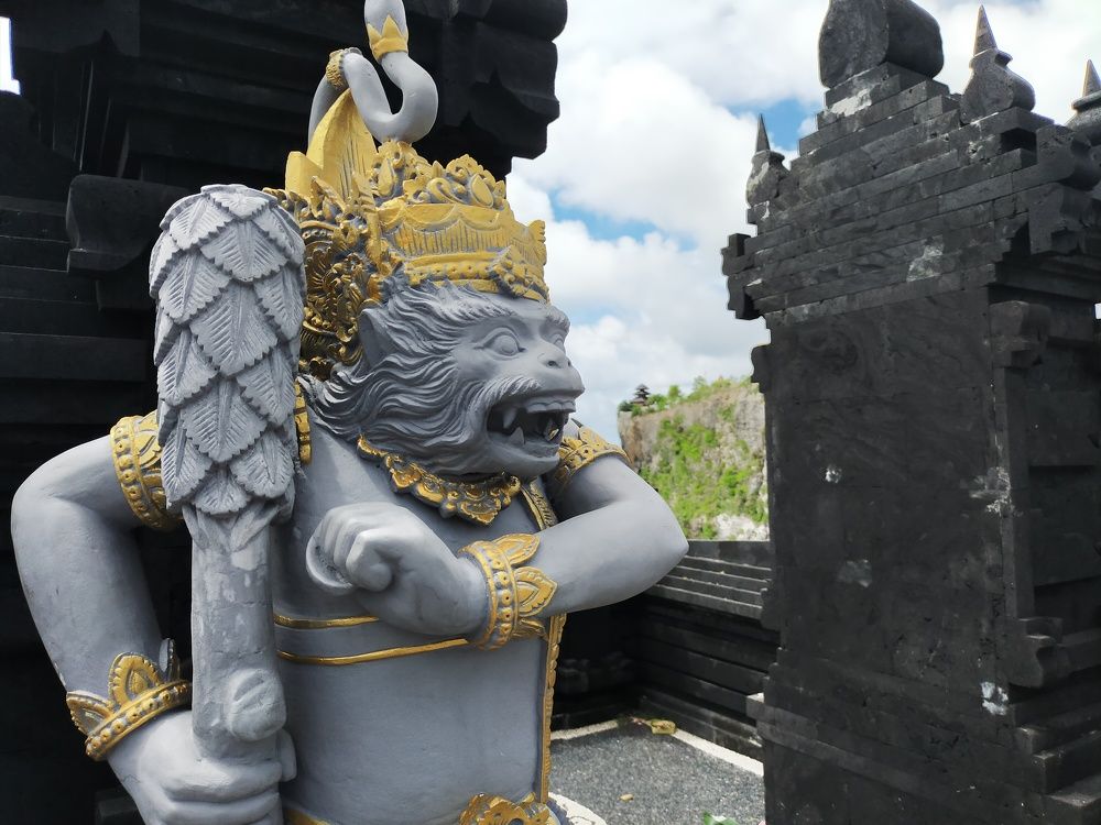 the Guardian statue from southern Bali