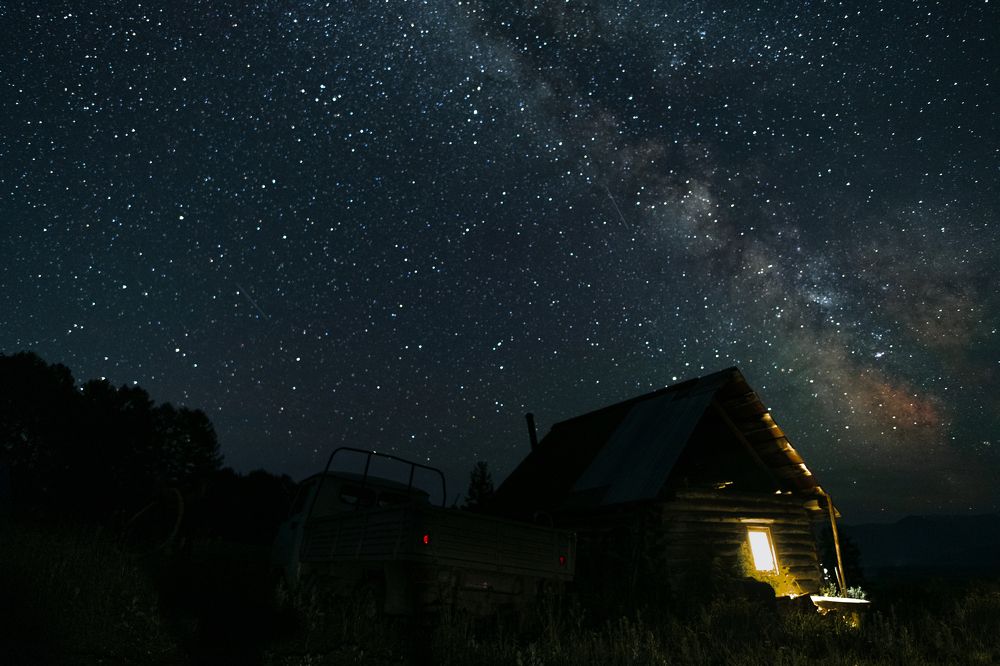 Домик под звездами.