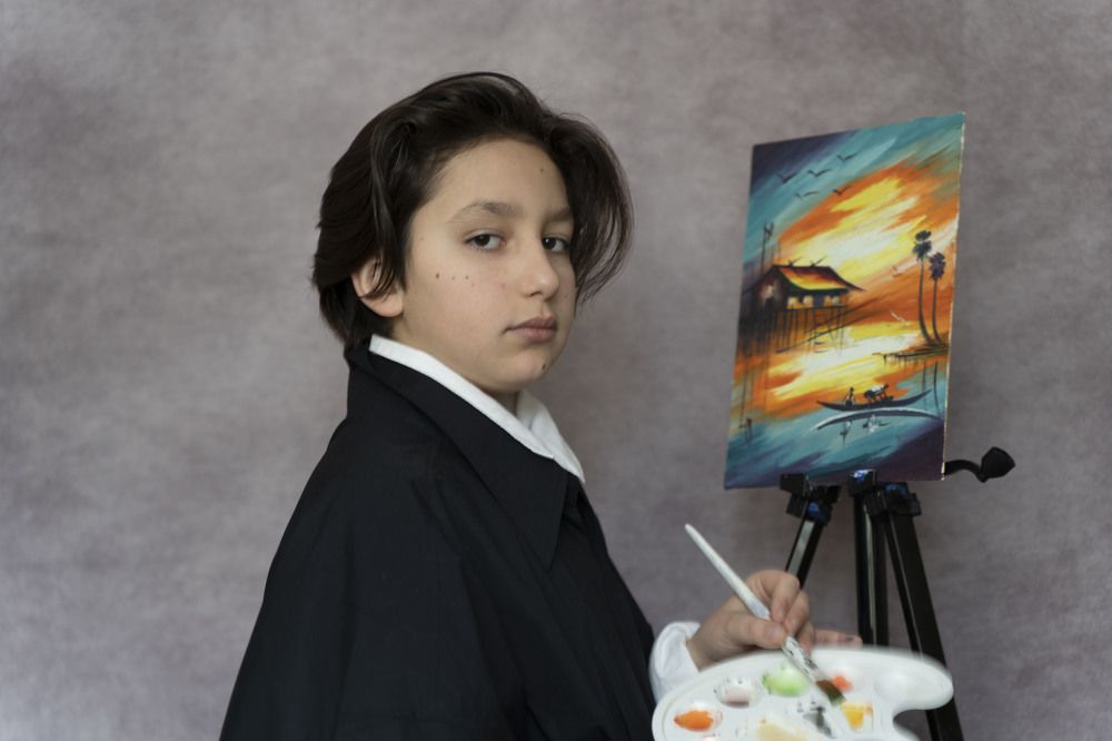 Юный художник Матеус