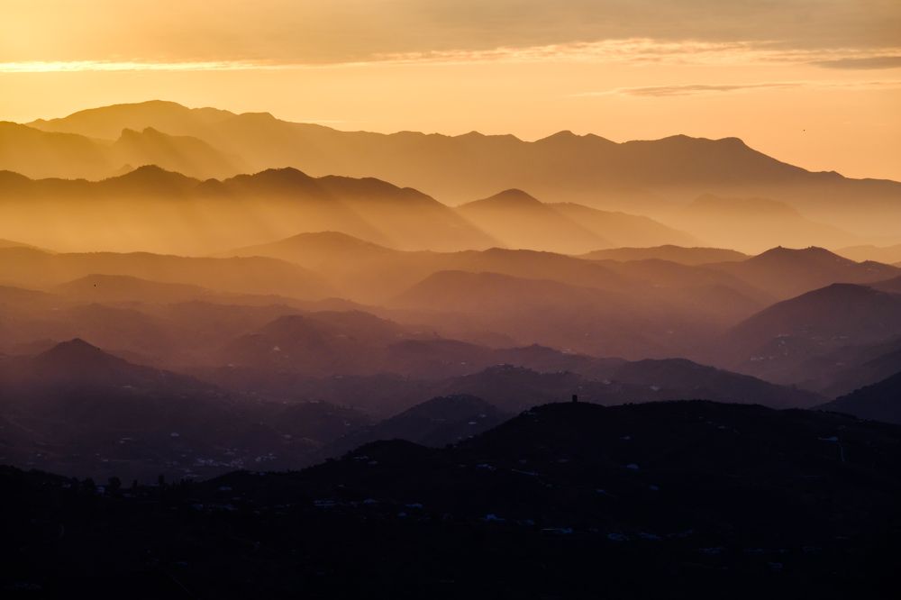 Dawn in the Sierra Tejeda