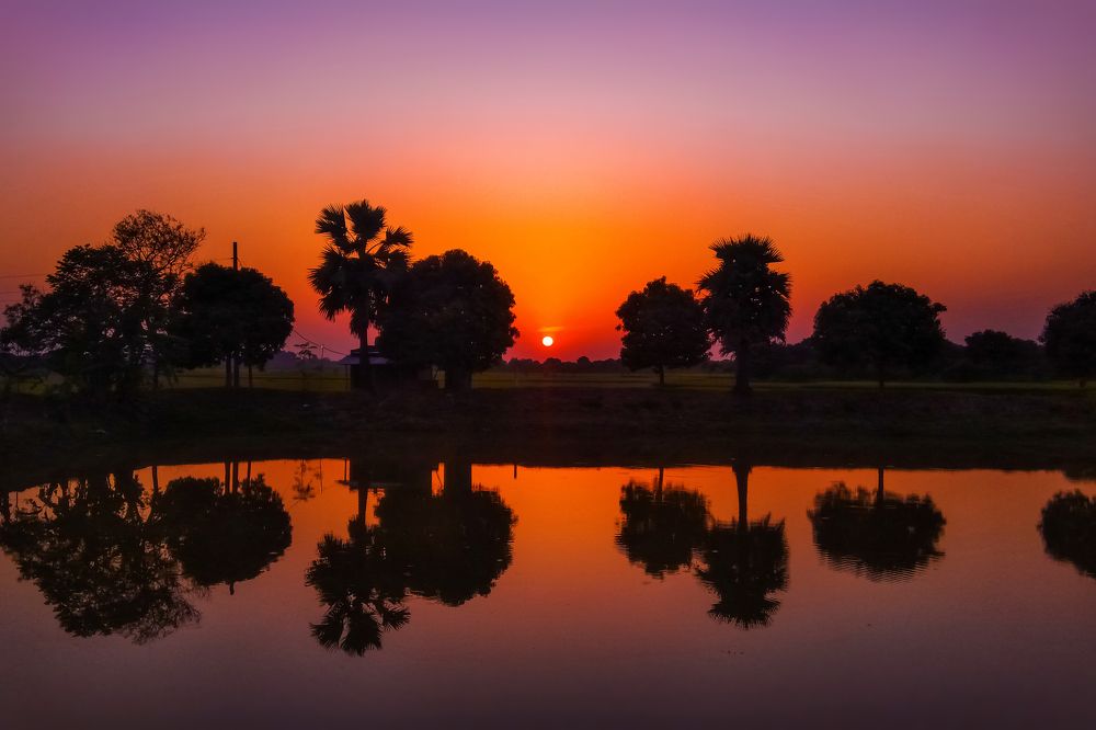 The Reflective Sunset