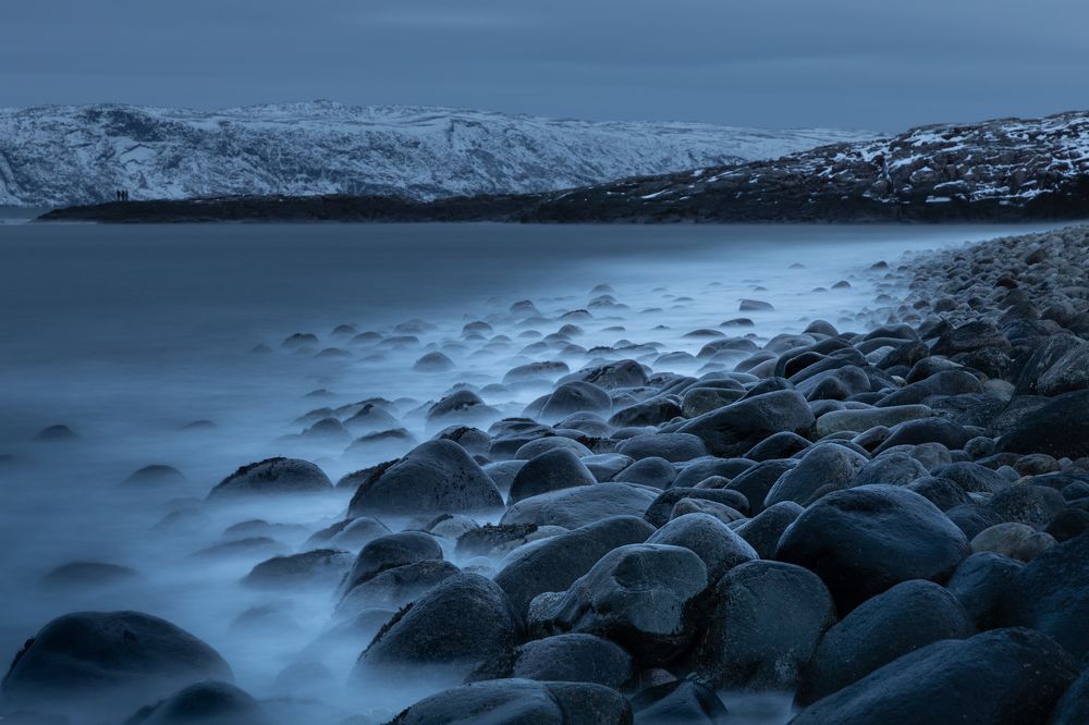 Arctic ocean rocky coast