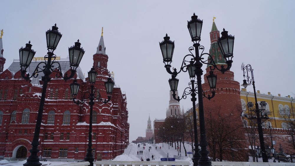 Красная площадь зимой 2021
