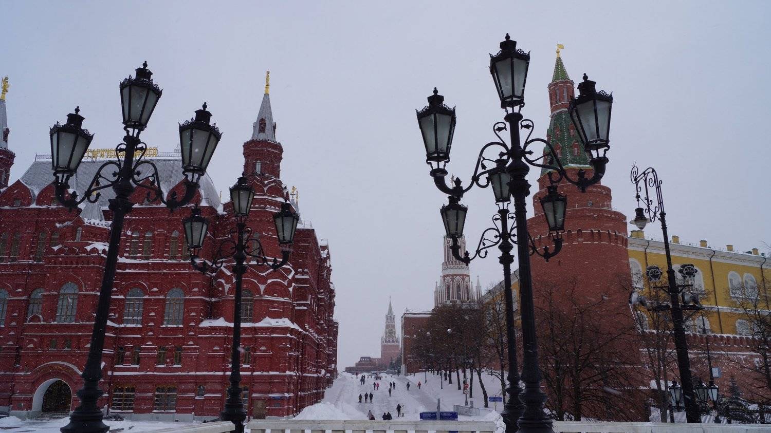 Красная площадь зимой 2021