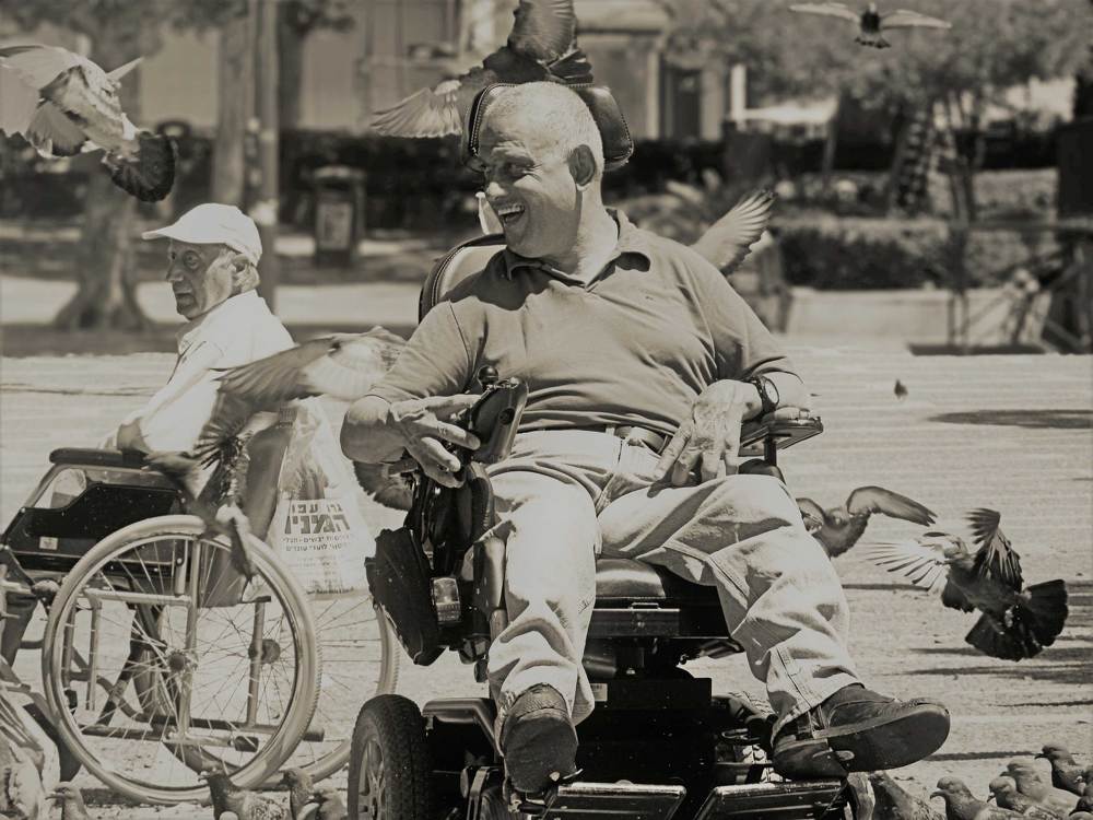 Портрет с голубями