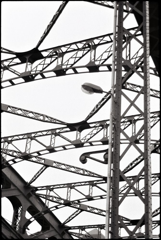 Trusses of the Bolsheokhtinsky Bridge