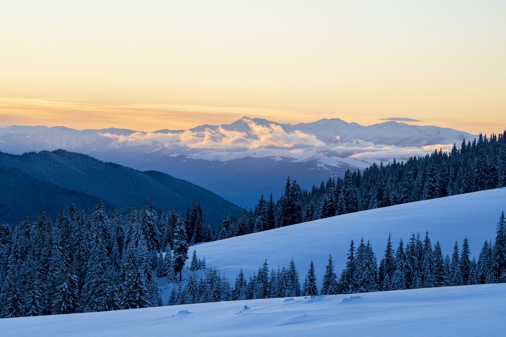 Sunset at the Retezat Mountains
