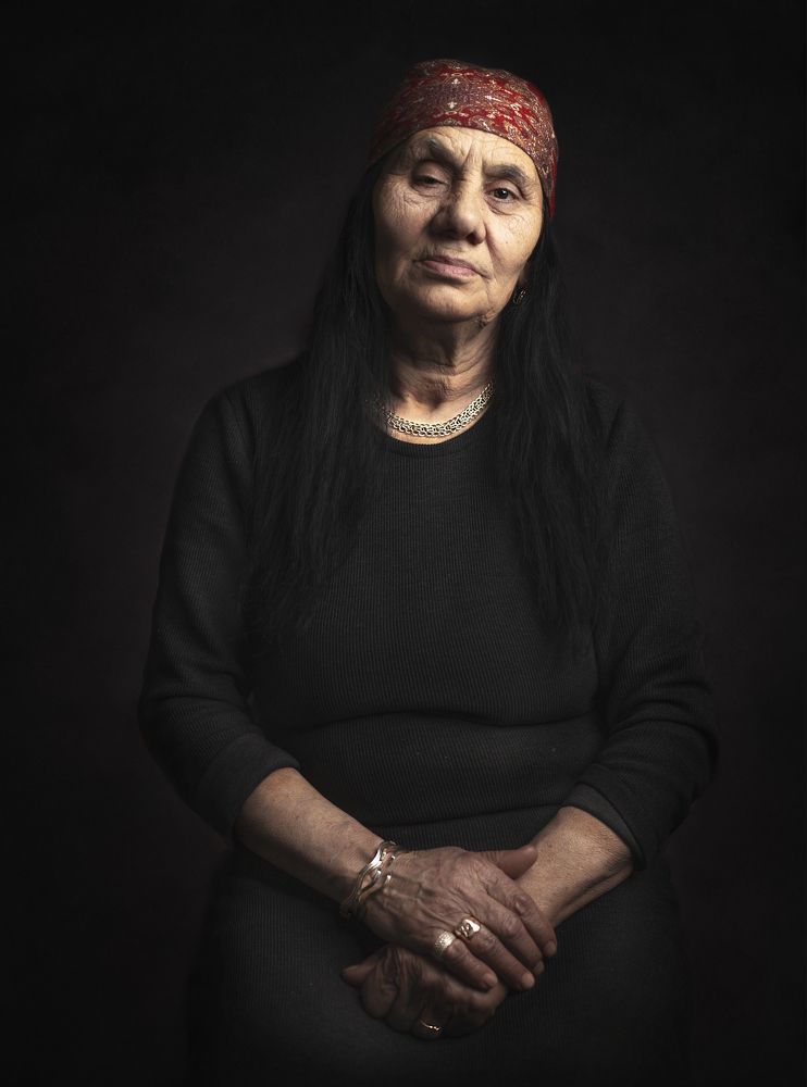 Old gypsy fortune teller