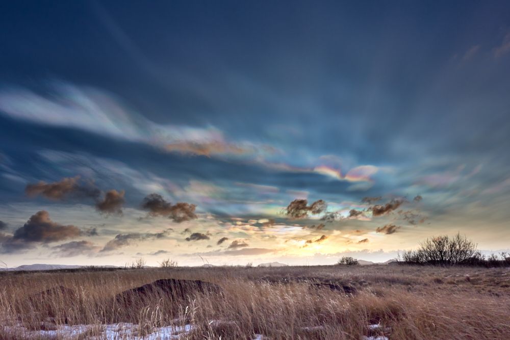 Rainbow clouds