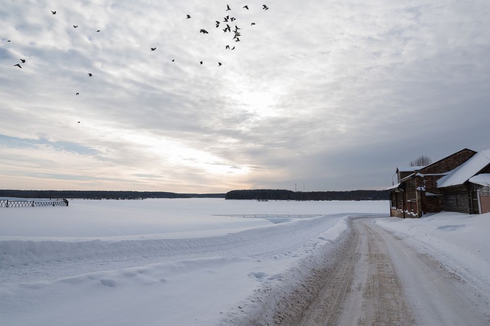 Закат на Волге