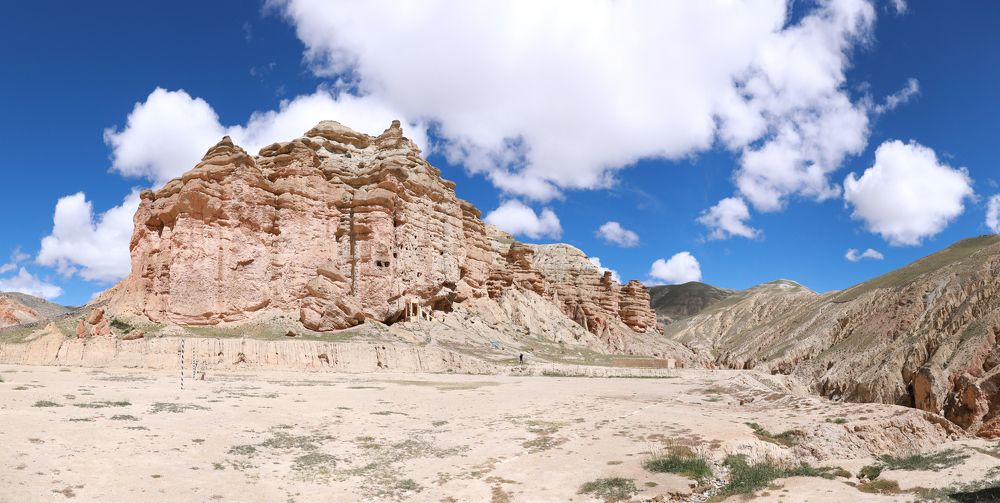 Jhong cave in Chhoser, Upper Mustang Nepal
