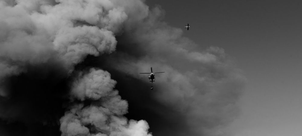 Manquimavida in flames.