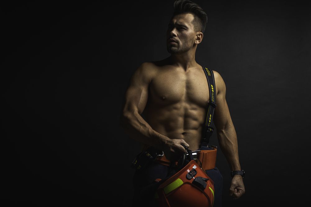 Чоловічий портрет пожежника