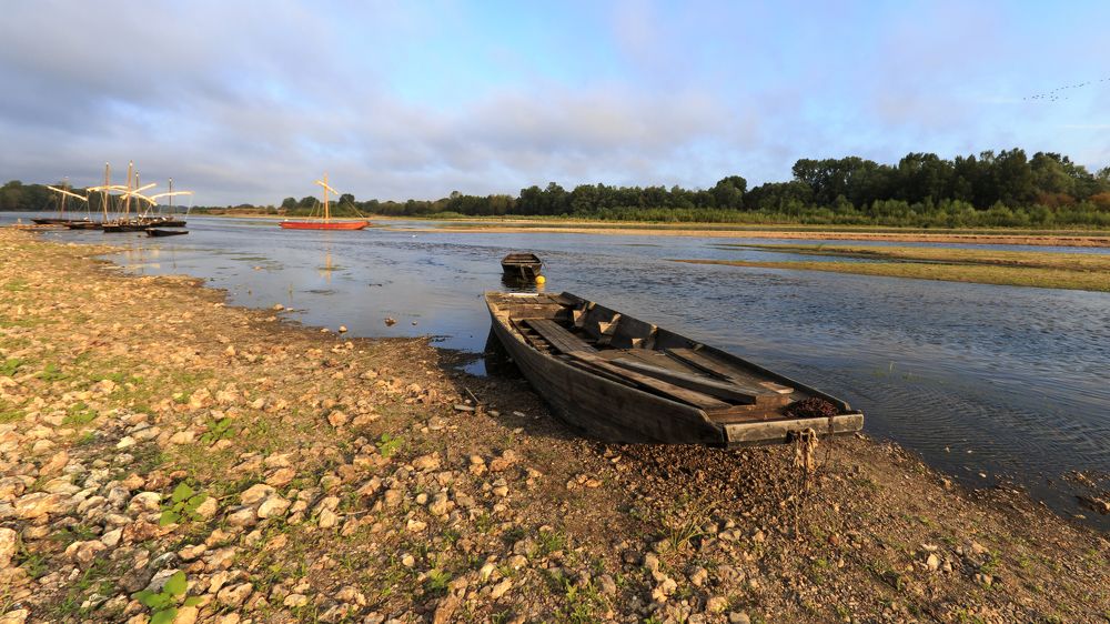 low tide during drought