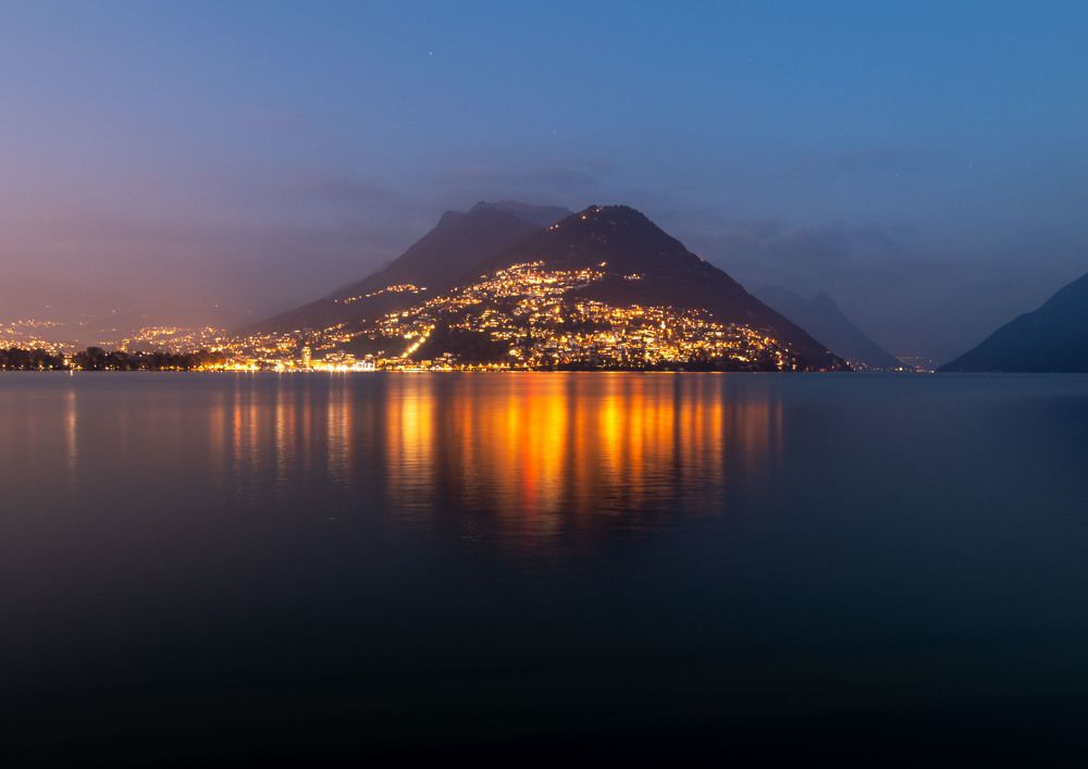 Lugano in the night