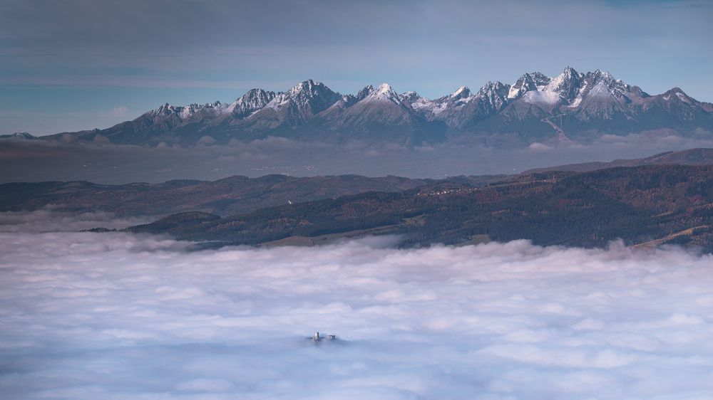 Castle drowned in the ocean