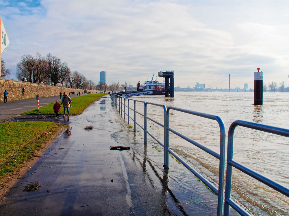 Наводнение в Дюссельдорфе