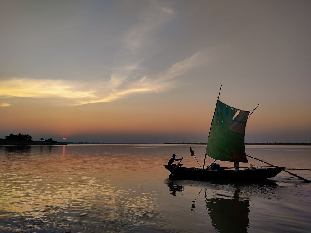 Back to home with nature golden light