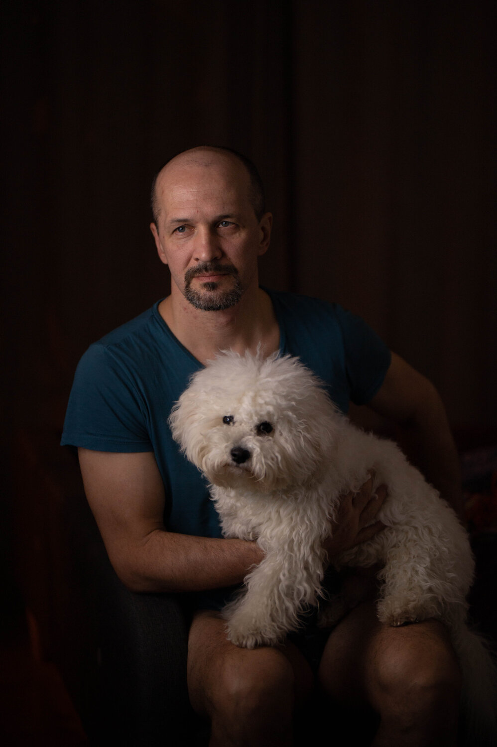 Flemish portrait with bichon
