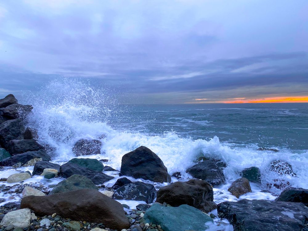 Вечернее море