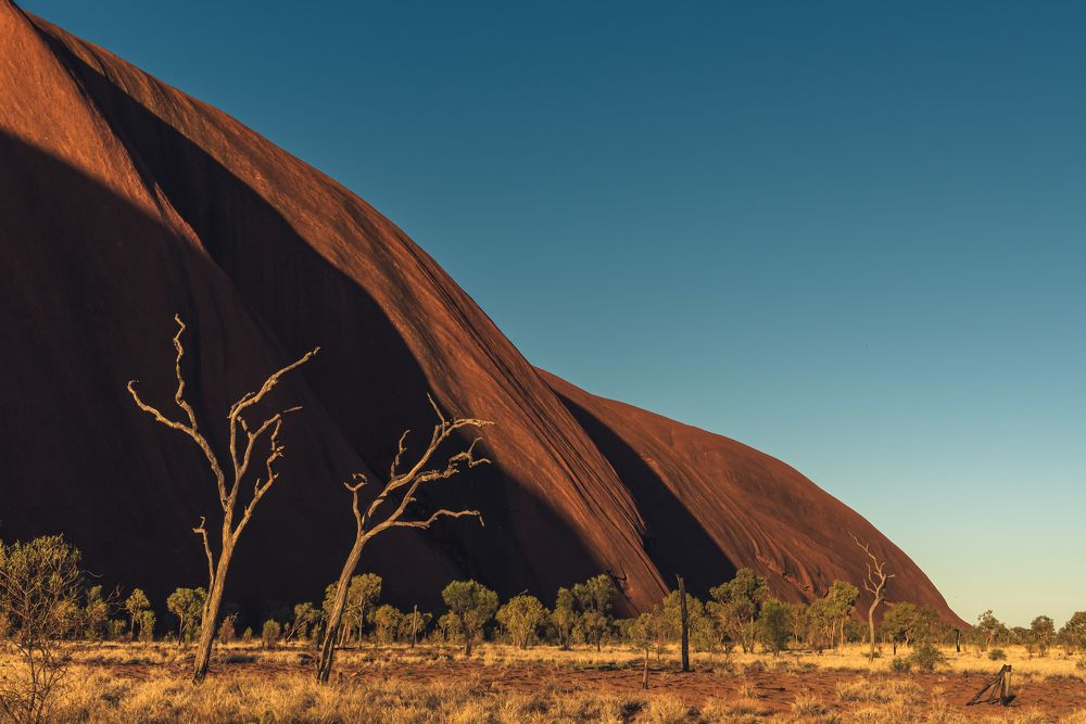 The shadows of Uluru