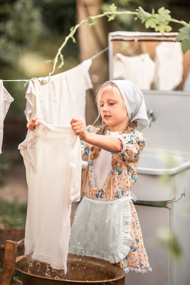 Стирка в деревне