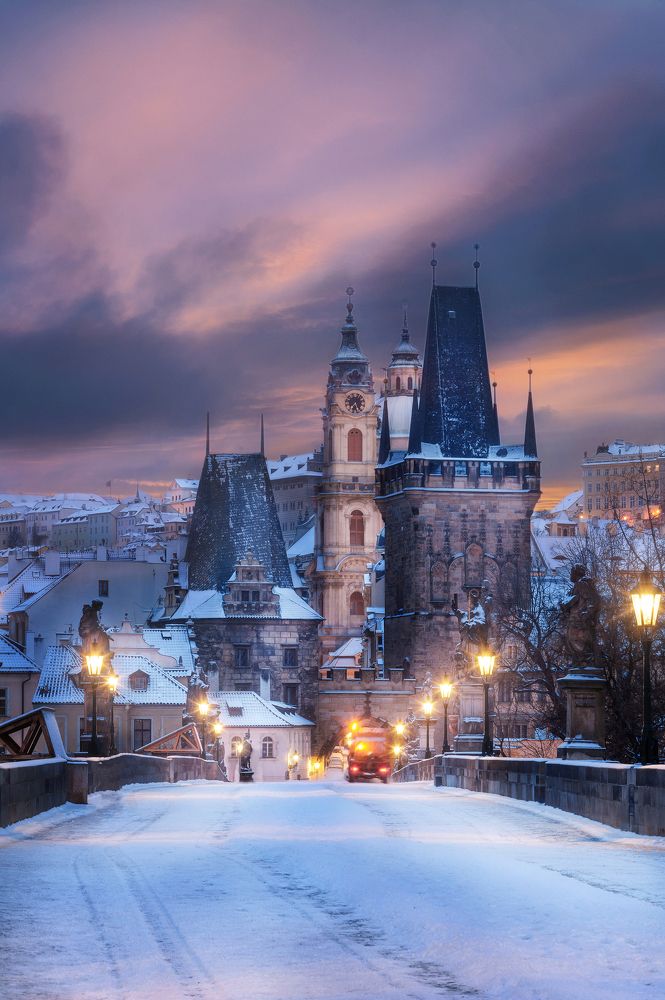 Snowy Prague
